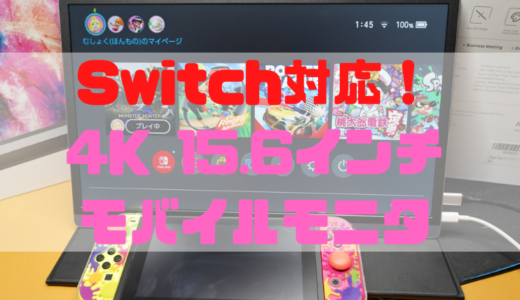【レビュー】Switchもつなぐだけ！4K 15.6インチのHDRモバイルディスプレイ【Dragon Touch モバイルモニター】